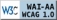 El nivel de accesibilidad W3C WAI WCAG es AA
